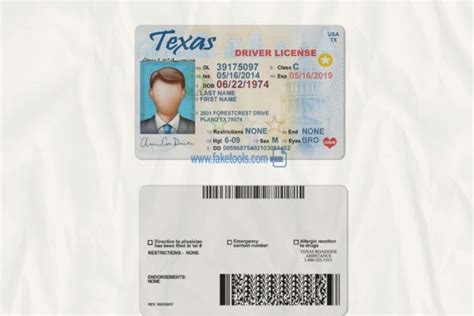 Texas Driver License Psd Template High Quality Psd Template Drivers