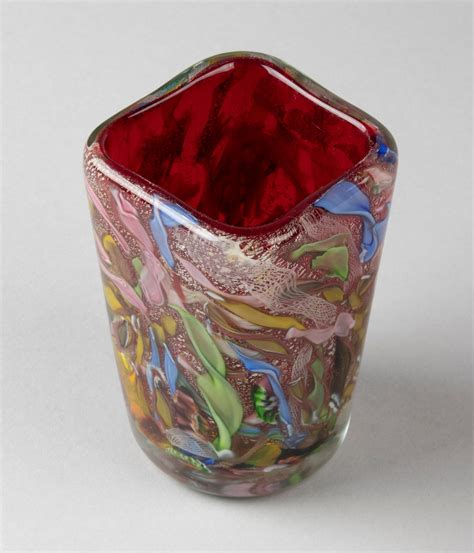 Mid Century Modern Murano Art Glass Vase Attr To A Ve M For Sale At 1stdibs