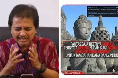 Roy Suryo Jadi Tersangka Atas Kasus Meme Stupa Borobudur Berdasarkan