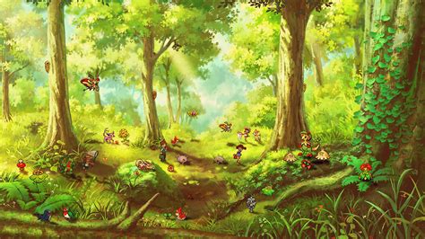pokémon anime forest backgrounds wallpaper cave
