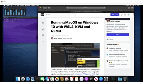 Running MacOS On Windows 10 With WSL2 KVM And QEMU DEV Community