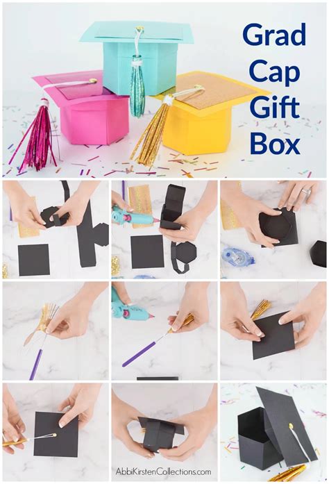 How To Make A Graduation Cap T Box With Free Templates Graduation
