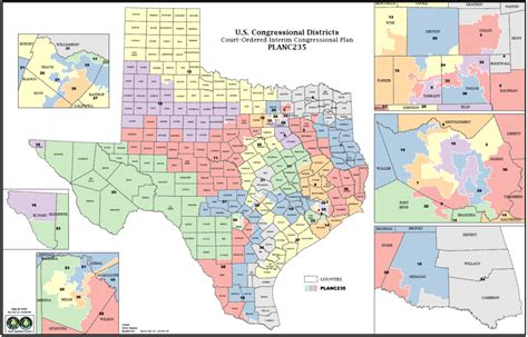 Texas Senate District Map United States Congressional Delegations From