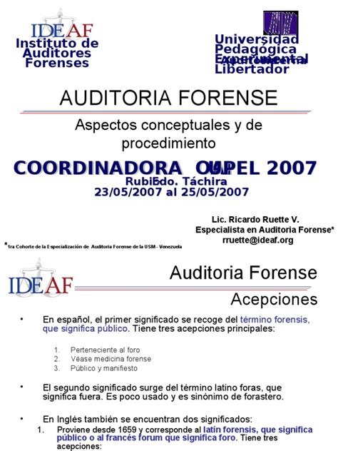Auditoria Forense Auditoría Jurisprudencia Médica