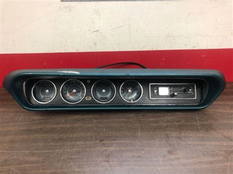 1964 1965 Pontiac Gto Lemans Dash Gauge Cluster W Rally Clock Original