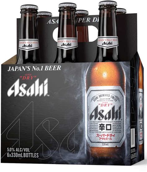 Asahi Super Dry 330ml 6 Bottles Liquid Library