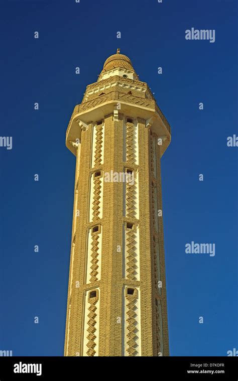 Minaret Of Bricks At The Oasis Of Nefta South Of Tunisia Stock Photo