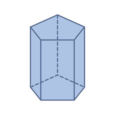 The volume of a pentagonal prism is the space occupied by it. Vectores de Prisma Pentagonal e Ilustraciones Libres de ...