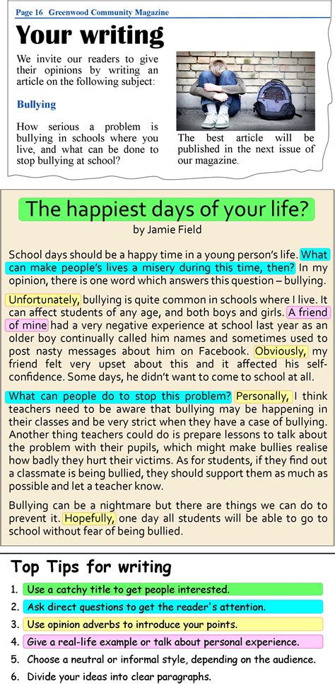 The students should look at the syllabi every time, remain confident, look at the different types of assignments …show more content… some students became notorious for the decrease in the sleeping time. A magazine article | LearnEnglish Teens - British Council