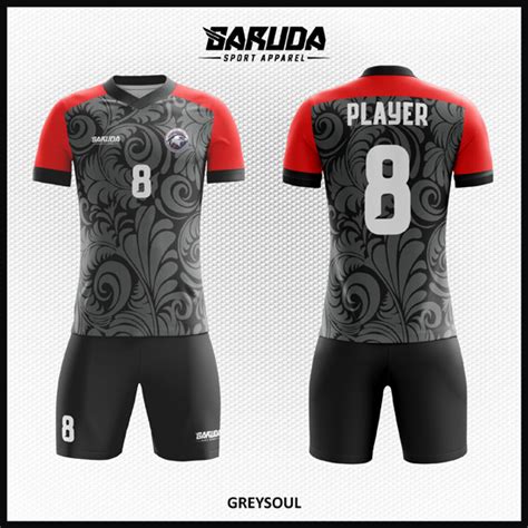 Warna kaos polos dan aneka model kaos polos grosir murah via kaospoloscikunir.com. Desain Baju Sepakbola Printing Code Greysoul Warna Abu Abu ...
