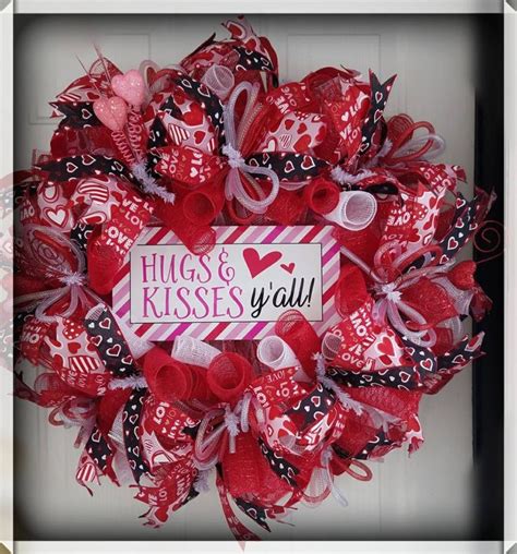valentine wreath valentine cheetah print wreath valentine etsy homemade door wreaths