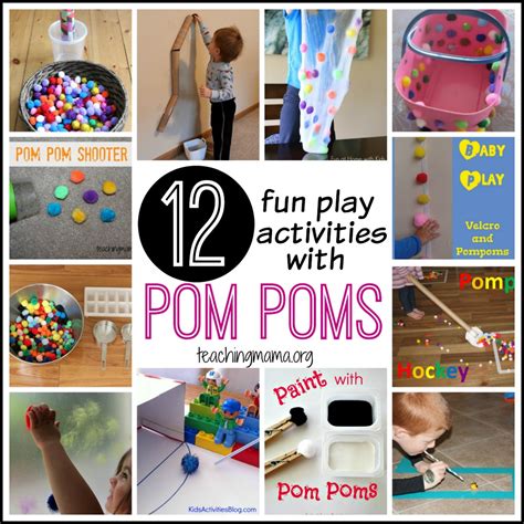 Play Activities With Pom Poms