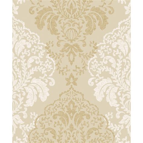 Textured Damask Wallpapers Group White And Gold Damask 1939072