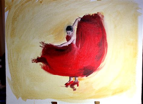 Careena Kingdoms Art Flamenco Dancer Oil Painting