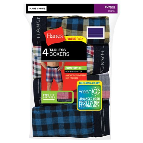 Mens Big And Tall Comfortsoft Woven Boxers 4 Pack