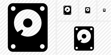 Hard Drive Icon Symbol Black Professional Stock Icon And Free Sets
