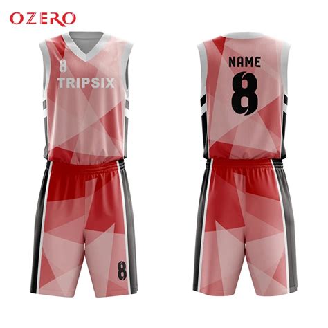 Profesional Make Pink And Black Sublimated Basketball Game Jersey Set