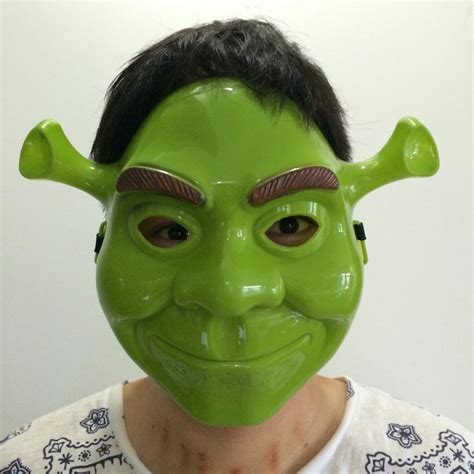 Cosplay Shrek Mask Full Face Cartoon Monster Halloween Party Mask Ree