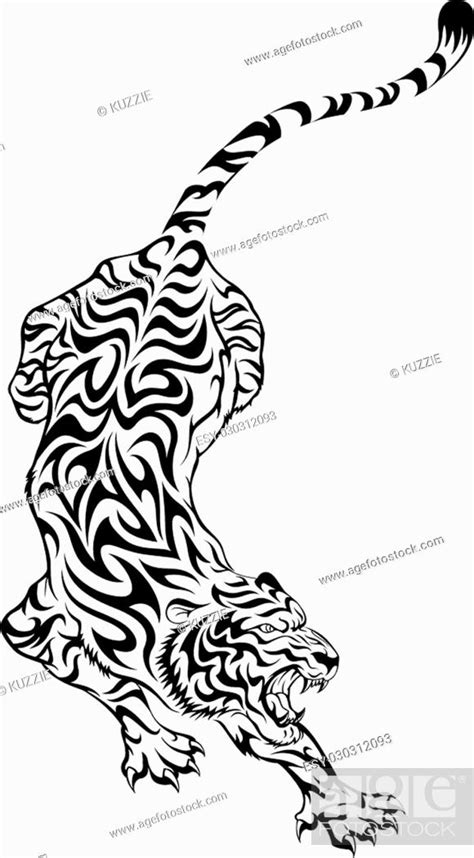 Tribal Tiger Tattoo Design Stock Vector Vector And Low Budget Royalty