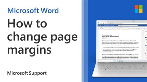 How To Change Page Margins In Word Microsoft Youtube