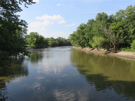 Neosho River At The Flint Hills National Wildlife Refuge Coffey County