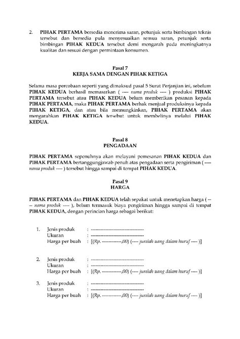 Hokloksiu sanjoyo (ajbs group) dengan pt. Kontrak Kerjasama Bisnis - Contoh Surat Perjanjiankerja ...