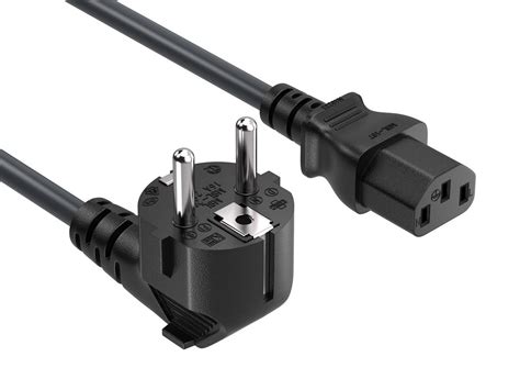 6ft European CEE 7 7 Right Angle To IEC320 C13 Power Cord Reliable E