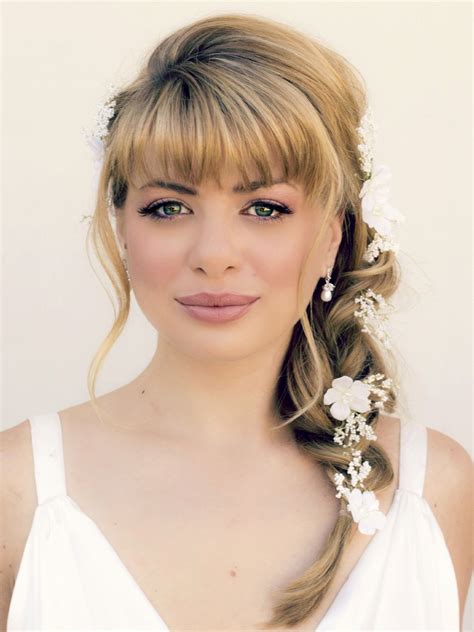 Updo Hairstyles With Bangs