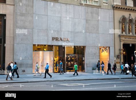 Prada Luxury Fashion Designer Store At Fifth Avenue Manhattan New