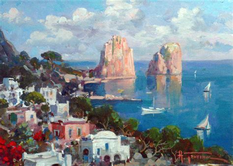 Marina Di Capri By Antonio Gravina 1970 Painting Artsper 660822