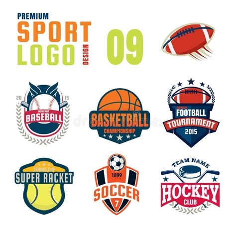 Sport Logo Design Set Stock Vector Illustration Of Colorful 78968021