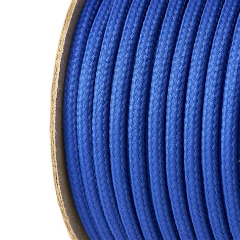 5mm Round Royal Blue Polyester Cord - by Kalsi Cords 35 Colours