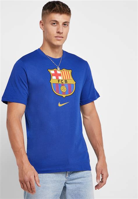 Buy Nike Blue Fc Barcelona T Shirt For Men In Mena Worldwide