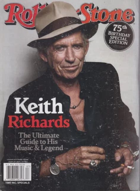 Rolling Stone 75th Birthday Special Edition Keith Richards 2019 Music