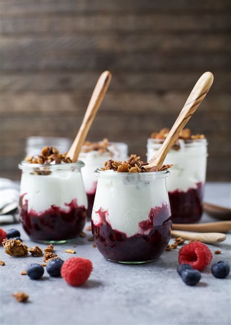 Served for either breakfast or dessert, the result is guaranteed delicious. Yogurt Parfait with Mixed Berry Compote | Recipe | Easy ...