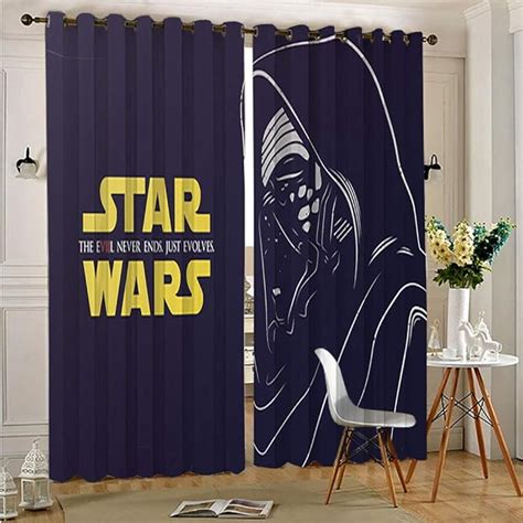 Petpany Star Wars Blackout Curtains For Bedroom Kylo Ren Star Wars