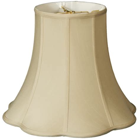 Royal Designs 18 Bottom Scalloped Bell Lamp Shade In Beige 9 X 18 X