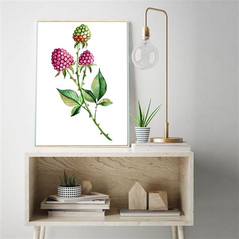 Micsunny Frameless Pink Flowers Painting On Canvas Pictures Prints