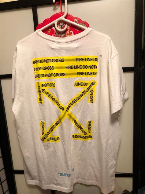 Off White Brand New Off White Do Not Cross T Shirt Size L Grailed