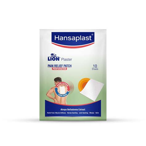 Hansaplast Lion Heat Plaster Back And Neck Pain Relief Patches 10