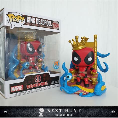 Funko Pop Deluxe Marvel King Deadpool On Throne Px Previews