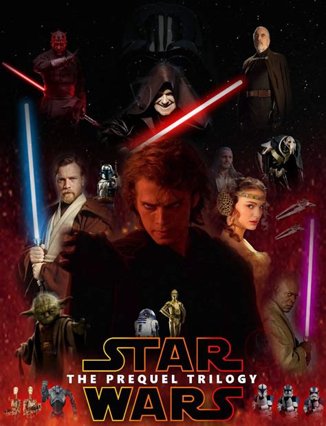 Prequel Trilogy Poster Fanmade Star Wars Amino