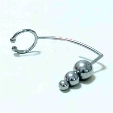 Heavy Stainless Steel Analtoy Male Cockring Anal Plug Analhook Penis