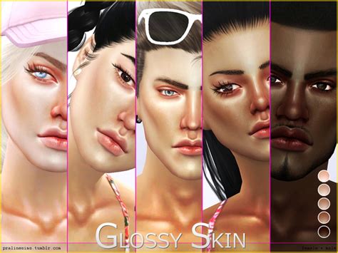 Ps Glossy Skintone By Pralinesims Sims 4 Skins