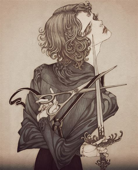 Dark Art Nouveau Inspired Illustrations By Jinnn Bleaq