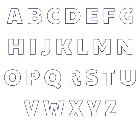 Alphabet Letters Free Printable Stencils To Cut Out Free Alphabet