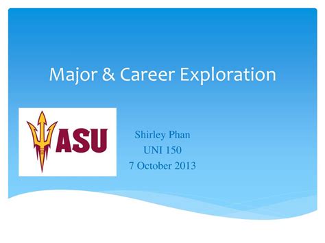 Ppt Major And Career Exploration Powerpoint Presentation Free Download