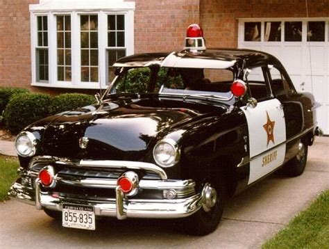 1952 Ford Sheriff Patrol Car Vintage Cars Old Police Cars