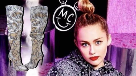 Miley Cyrus Is Obsessed With These Vegan Leather Snakeskin Boots