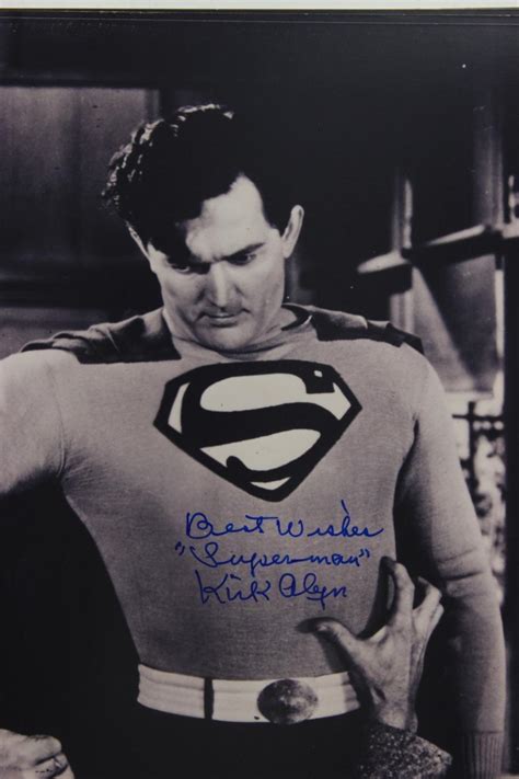 Kirk Alyn 1910 1999 First Superman Autographed 11 X 14 Photo~ Ebay
